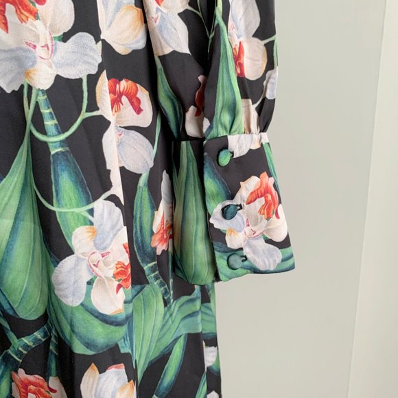 PATBO Floral Hi-Low Wrap Blouse - Picture 5 of 8